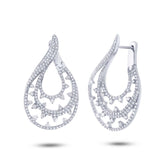 2.10ct 14k White Gold Diamond Earring